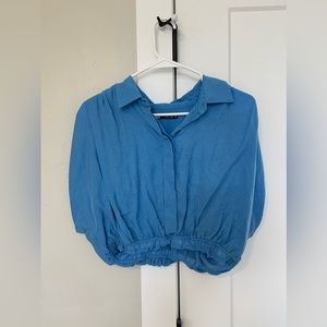 Zara Blue Crop